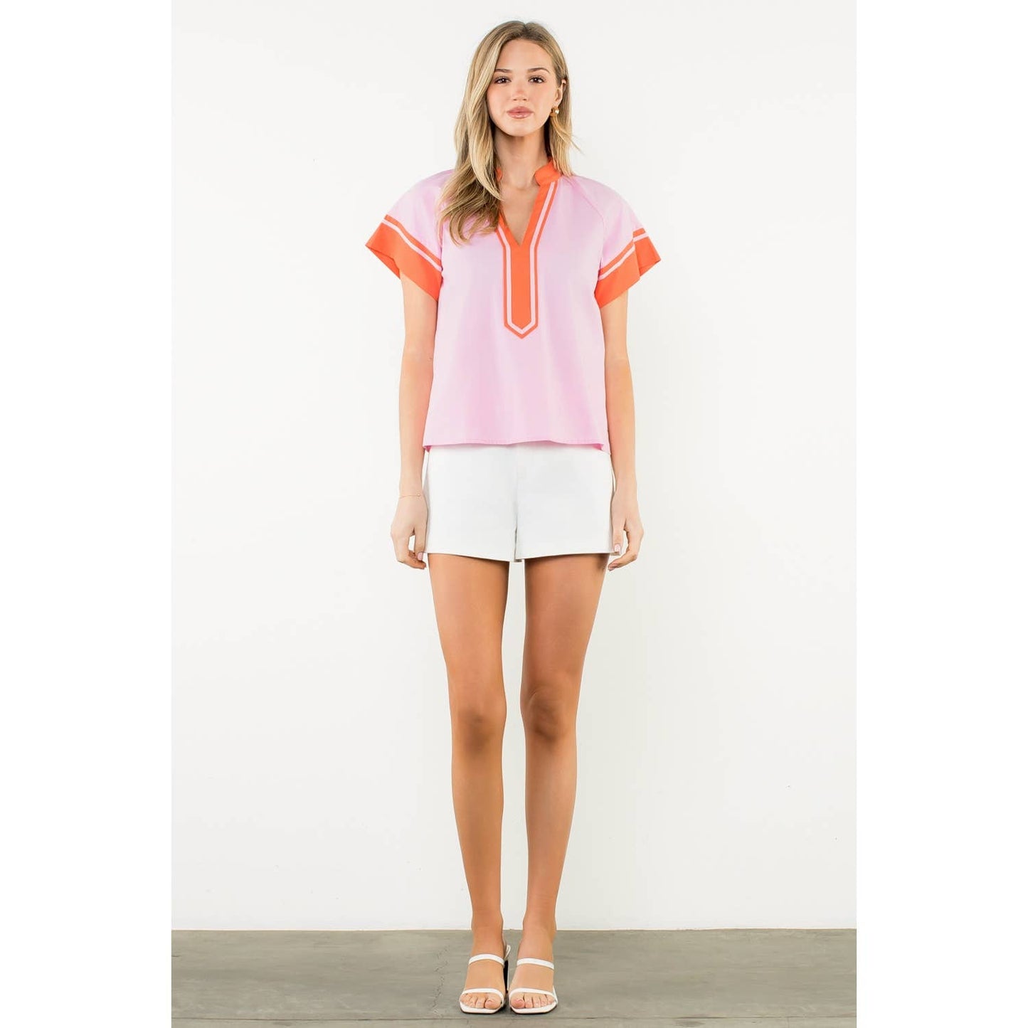 Harper Pop Trim Top