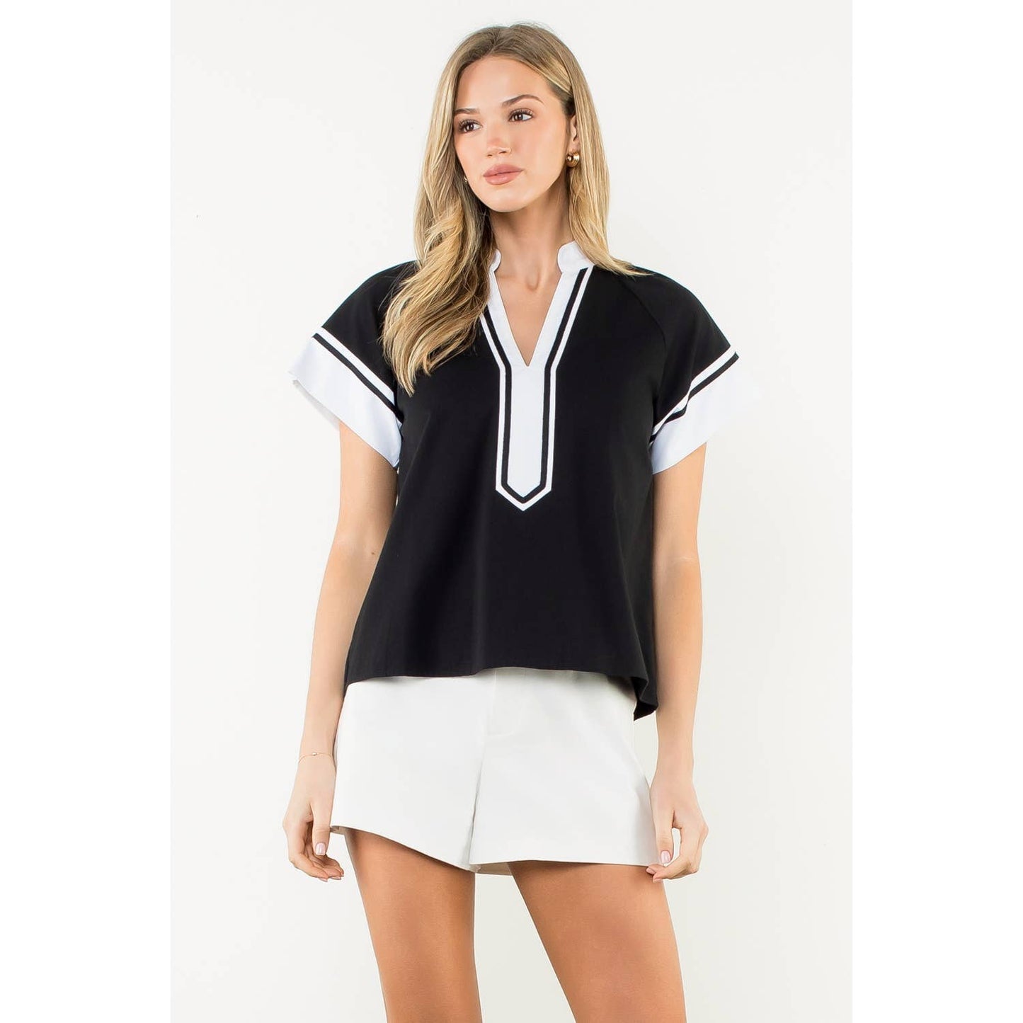 Harper Pop Trim Top