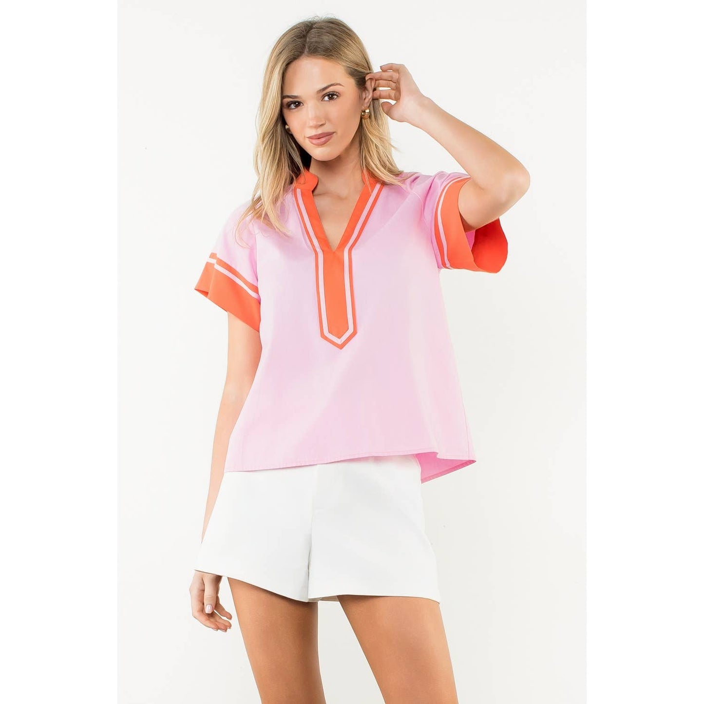 Harper Pop Trim Top