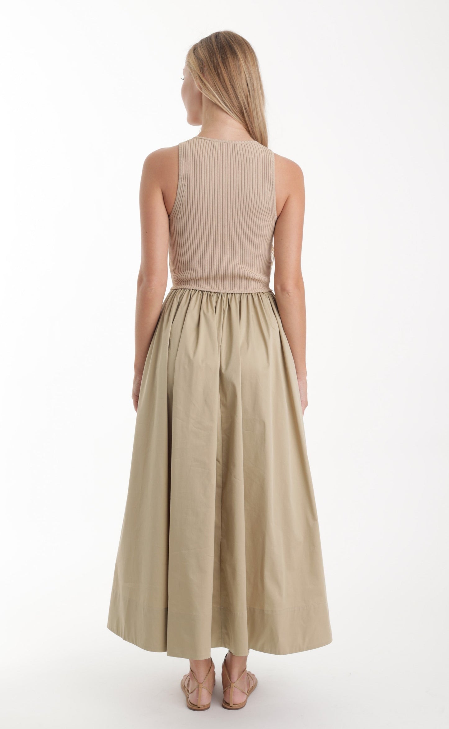 Ray Knit Combo Dress