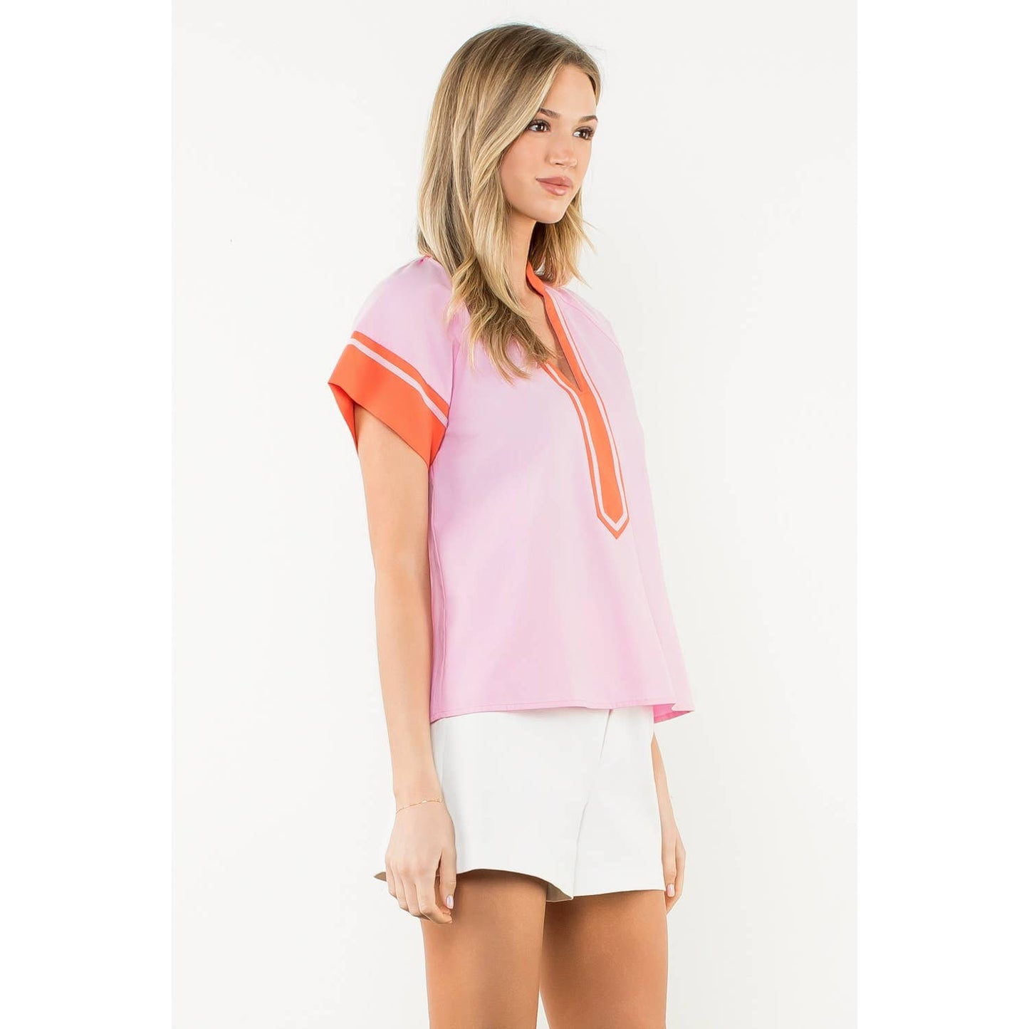 Harper Pop Trim Top