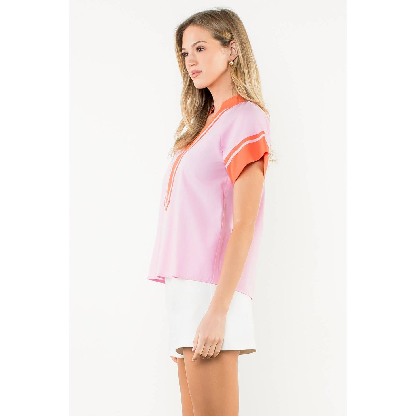Harper Pop Trim Top