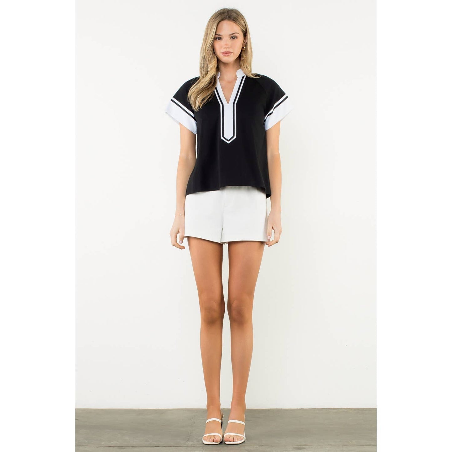 Harper Pop Trim Top