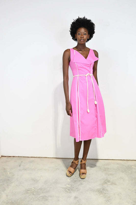 Florentine Wrap Dress | Pink