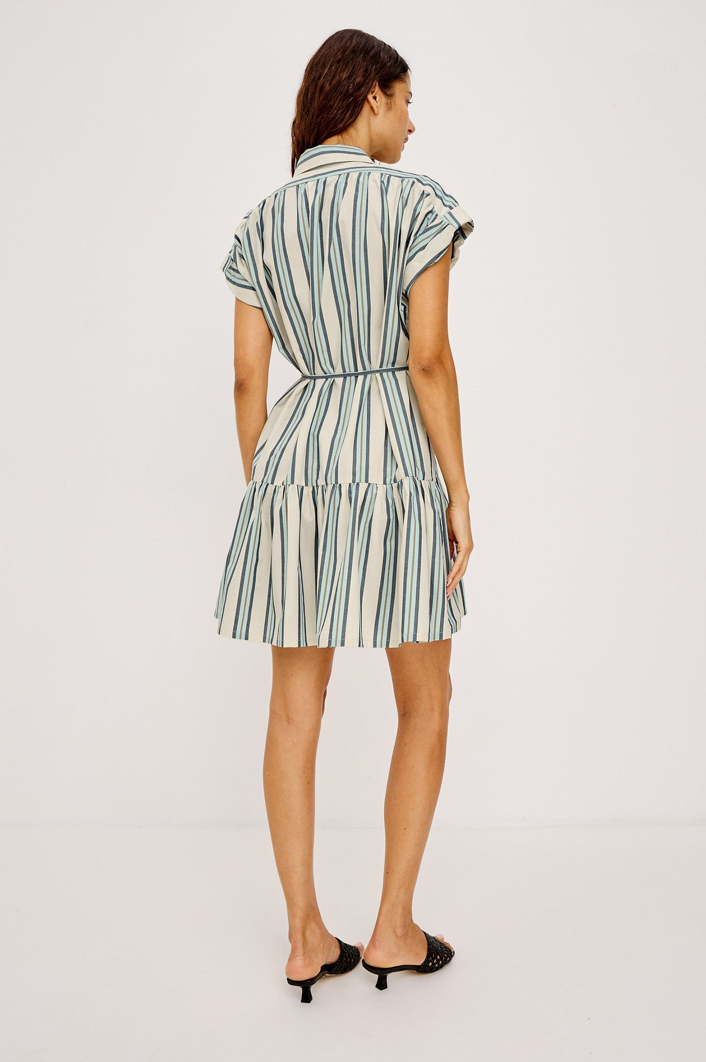 Evaline Dress | Marsala Stripe