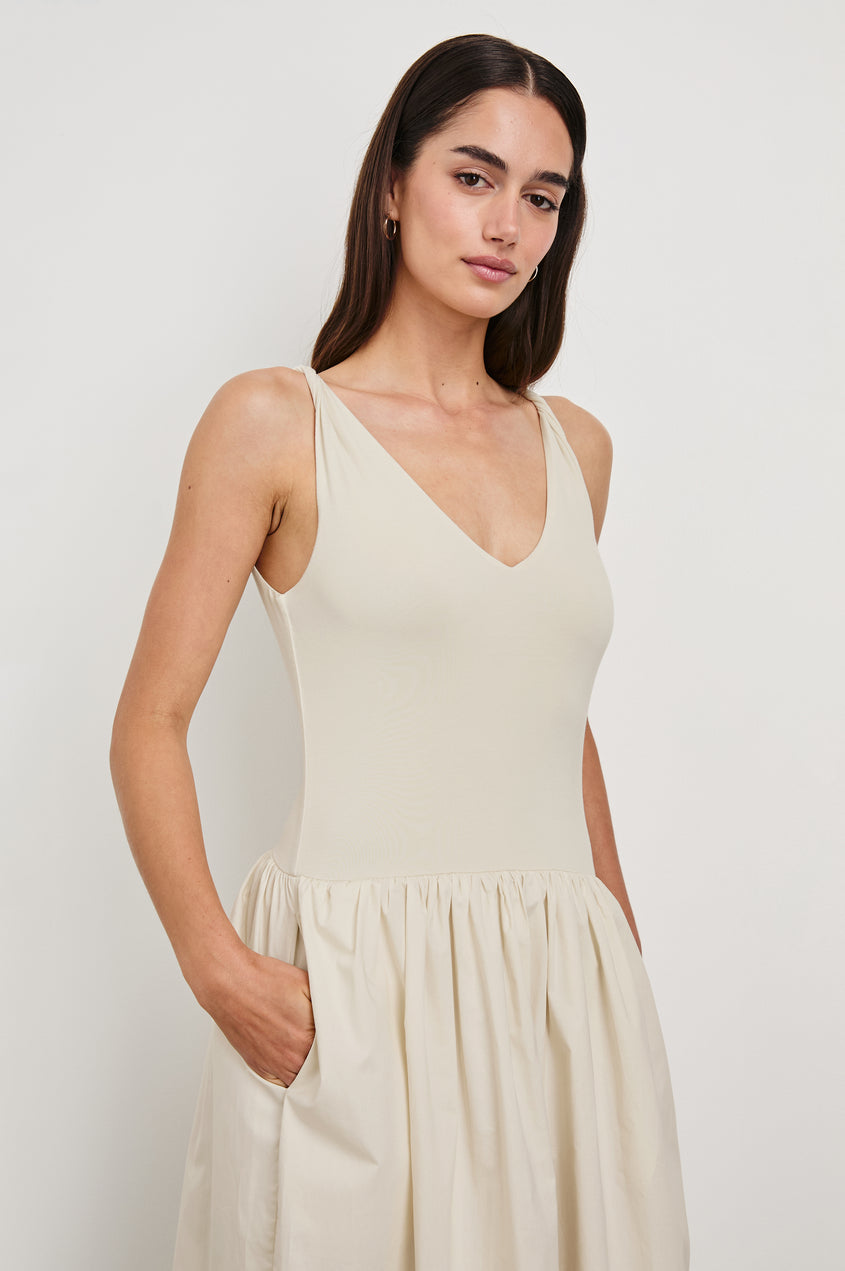 Franca Dress in Ivory