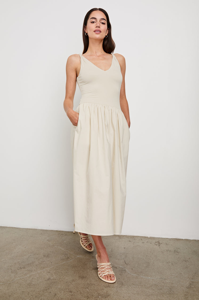 Franca Dress in Ivory