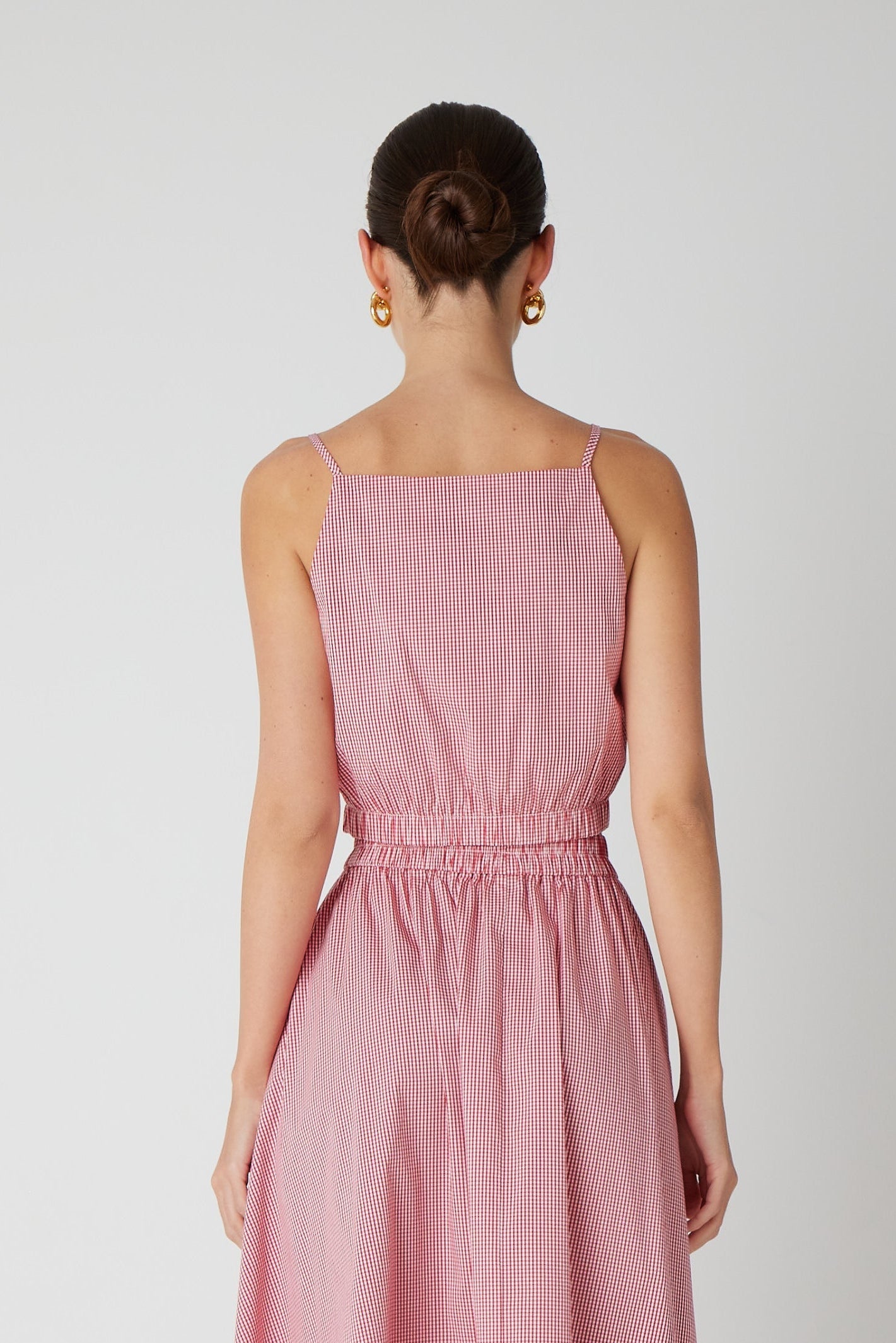Carrie Top | Red and White Gingham