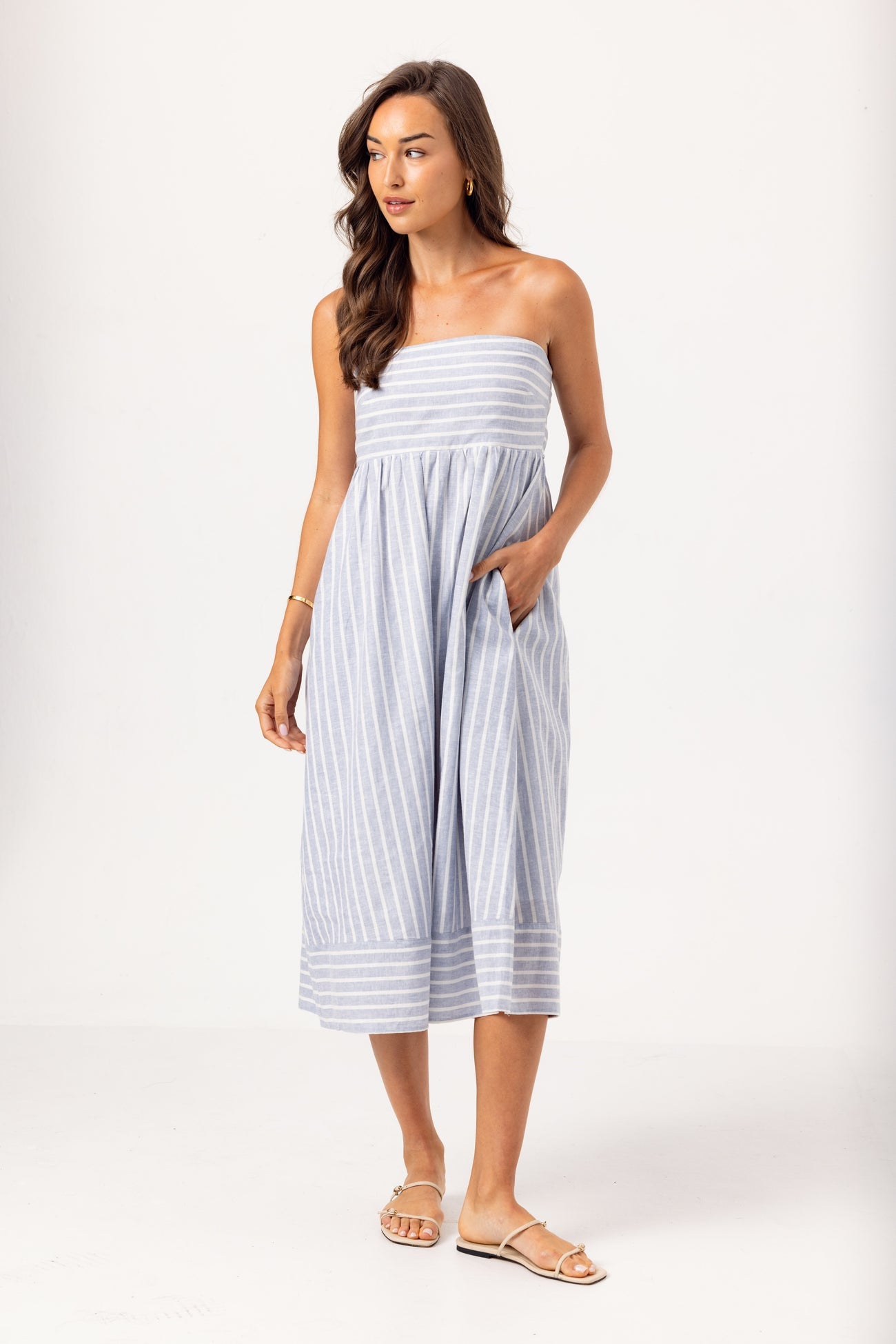 Slate Stripe Kenny Dress