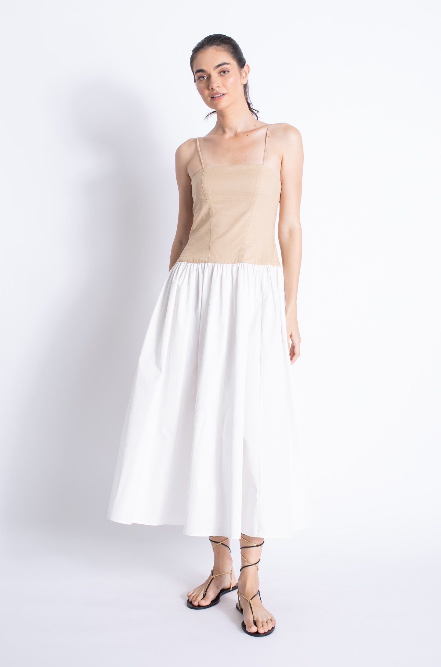 Clara Combo Dress - Sunflower