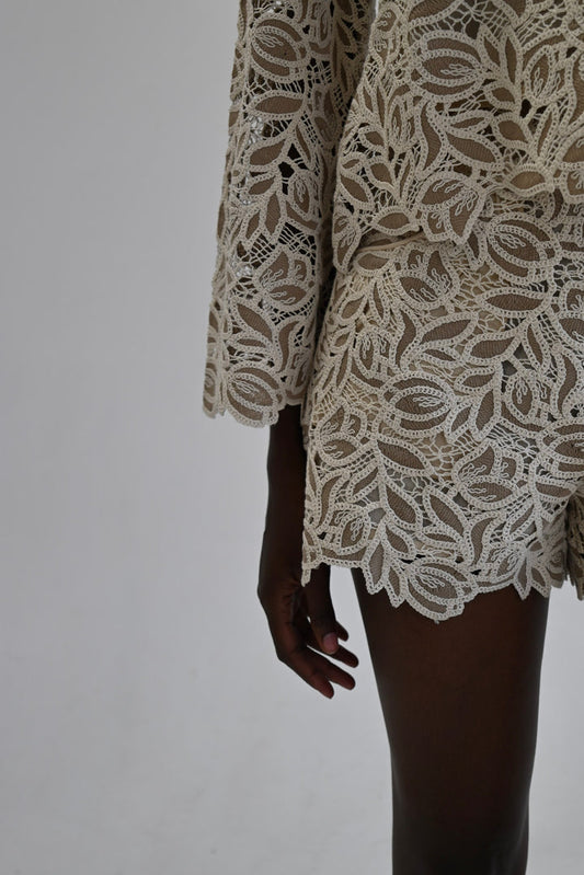 Amy Shorts Grey lace