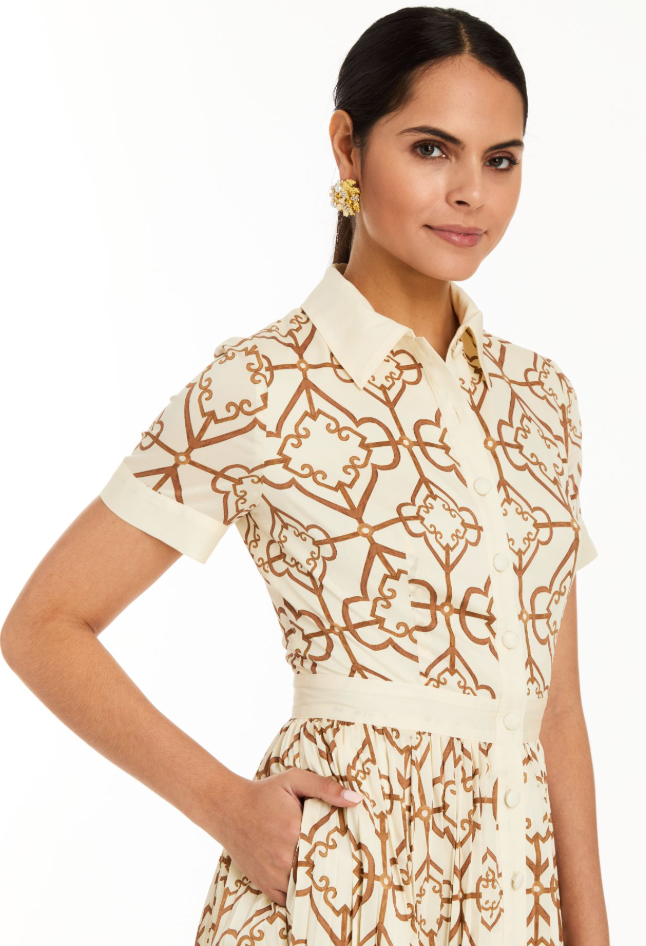 BILLIE COLLARED SHIRT DRESS - 43TW04441QB