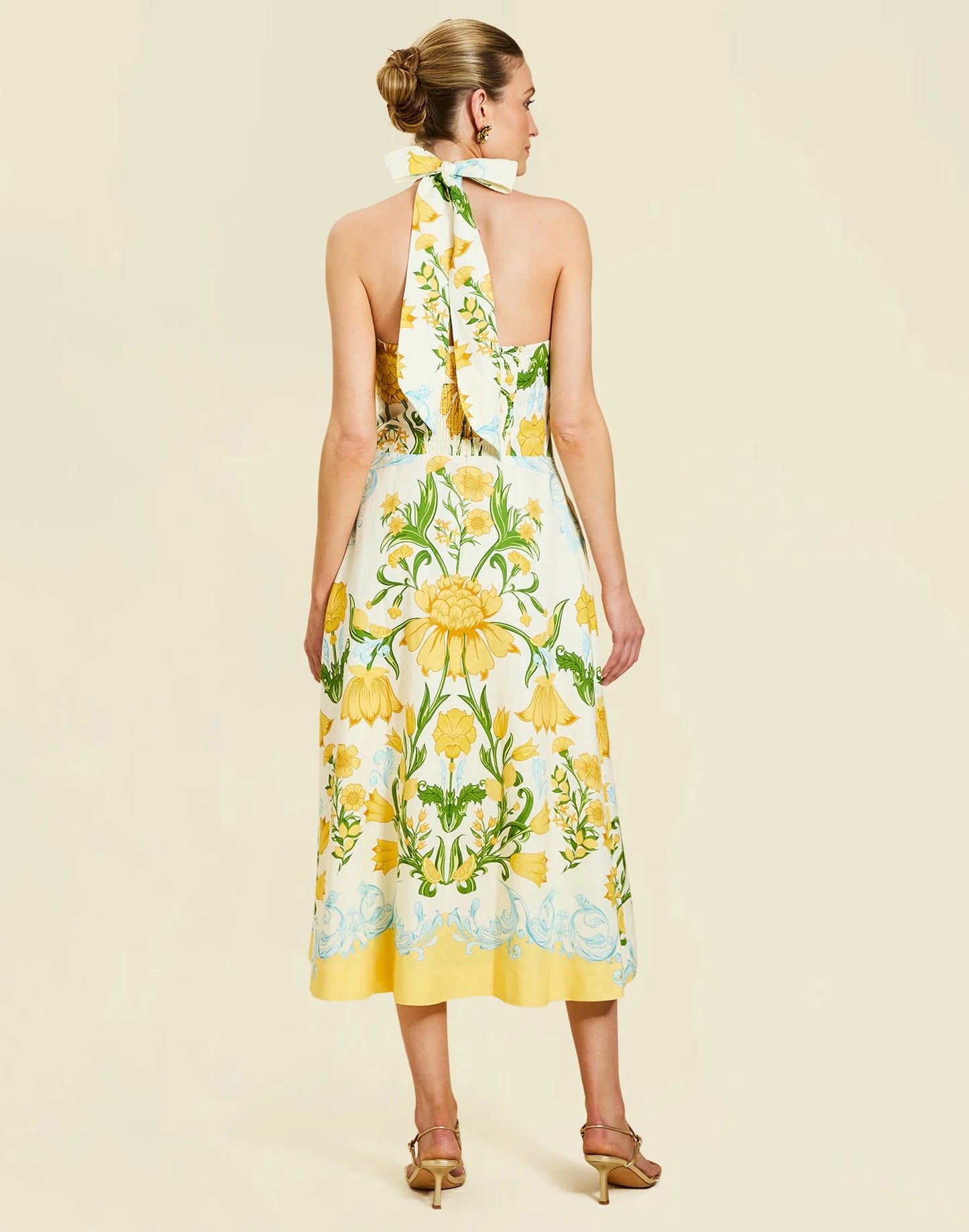Copacabana Halter Midi Dress | Lemon Verbena