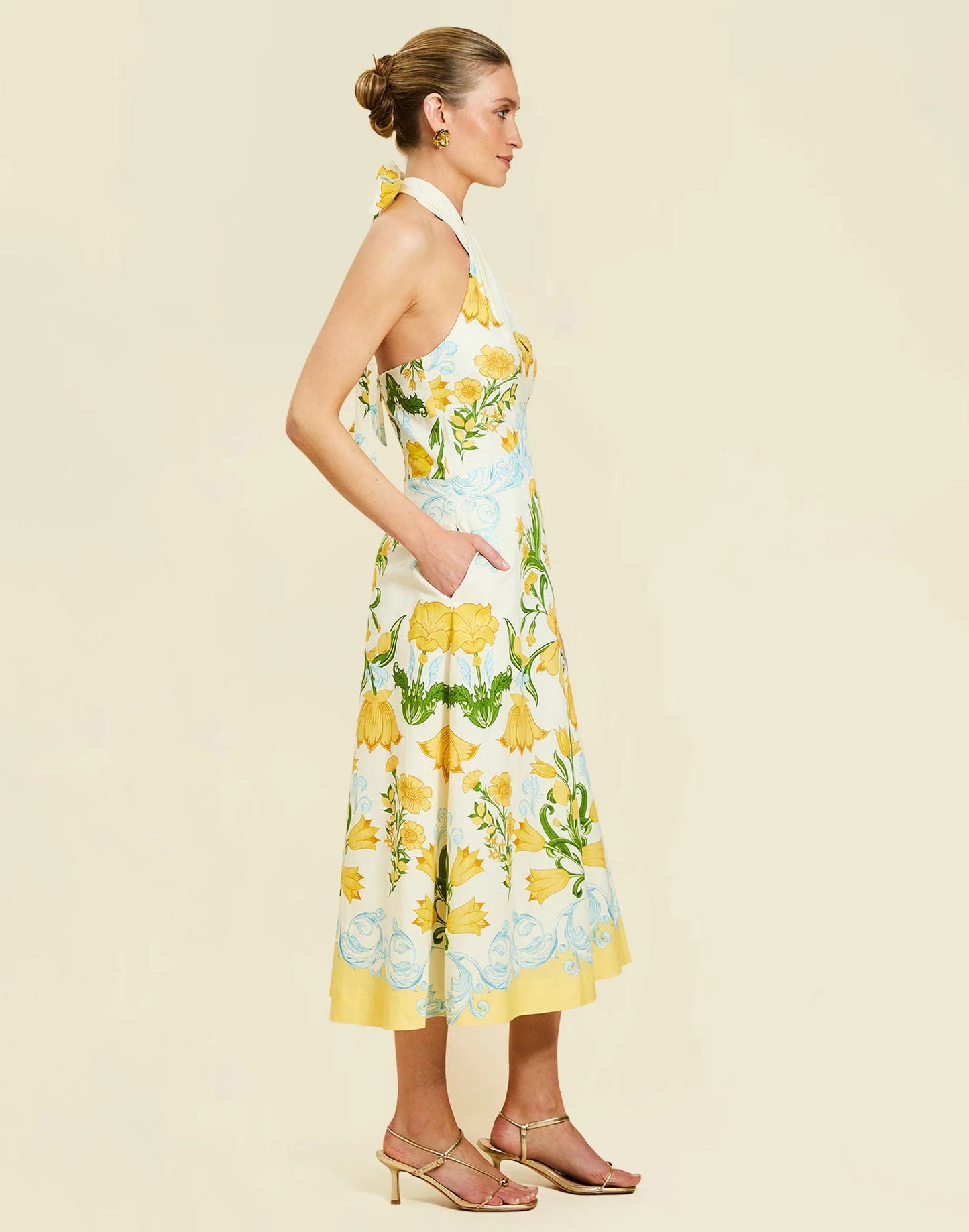 Copacabana Halter Midi Dress | Lemon Verbena