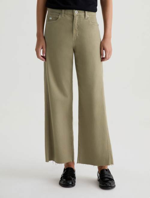 Saige Wide Leg Crop - Dusty Saige