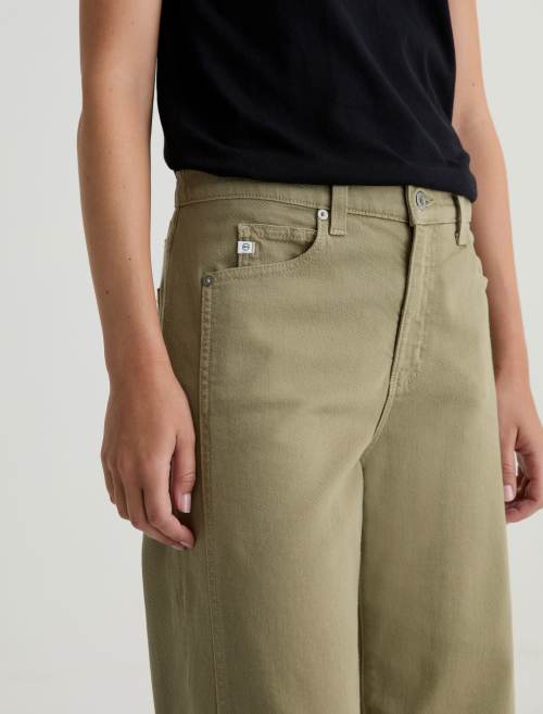 Saige Wide Leg Crop - Dusty Saige