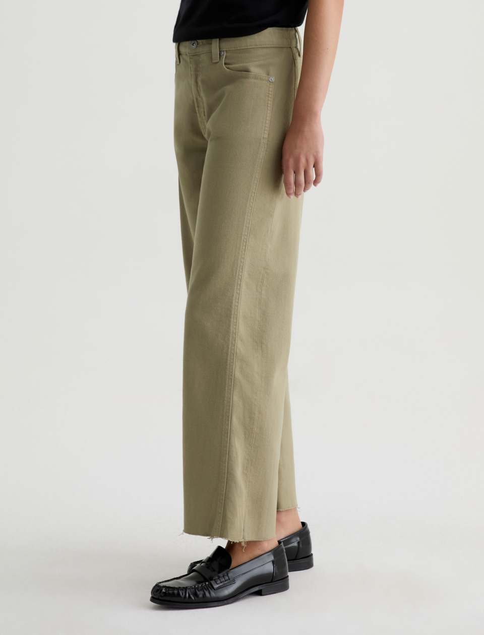 Saige Wide Leg Crop - Dusty Saige