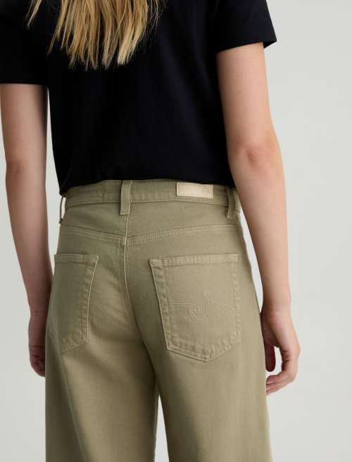 Saige Wide Leg Crop - Dusty Saige