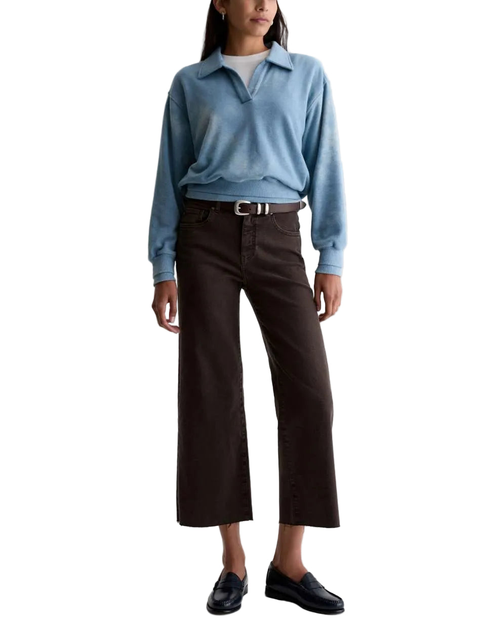 Saige Wide Leg Crop |  Color SULFUR BURNT UMBER
