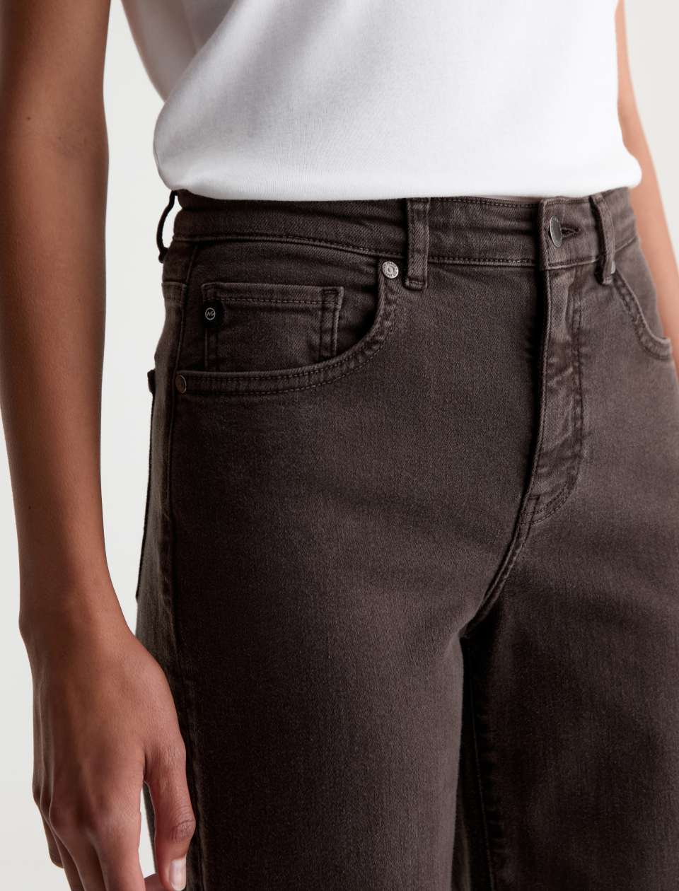 Saige Wide Leg Crop |  Color SULFUR BURNT UMBER