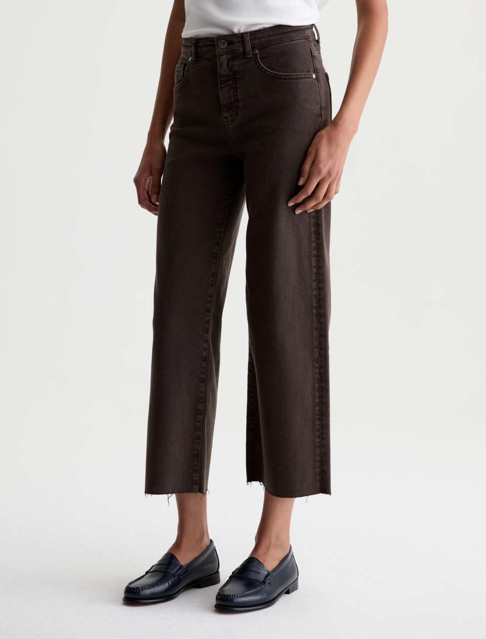 Saige Wide Leg Crop |  Color SULFUR BURNT UMBER
