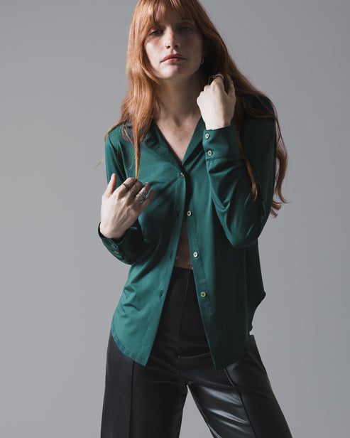 Jersey Button Down