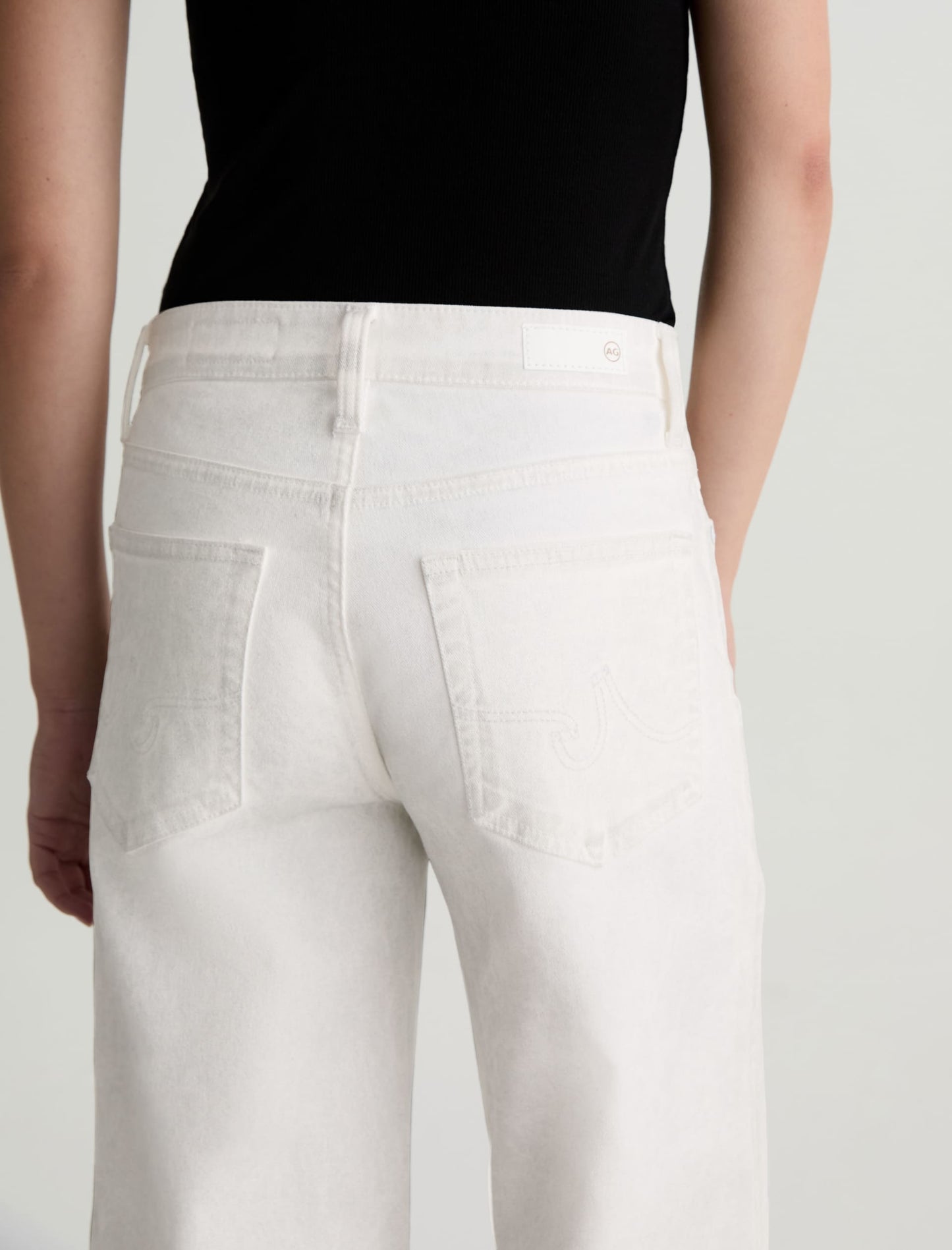 Saige Wide Leg Crop Color Silver Glow