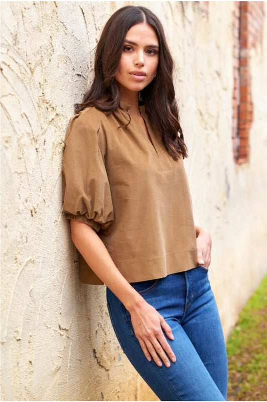 Marcie Popover Corduroy Blouse