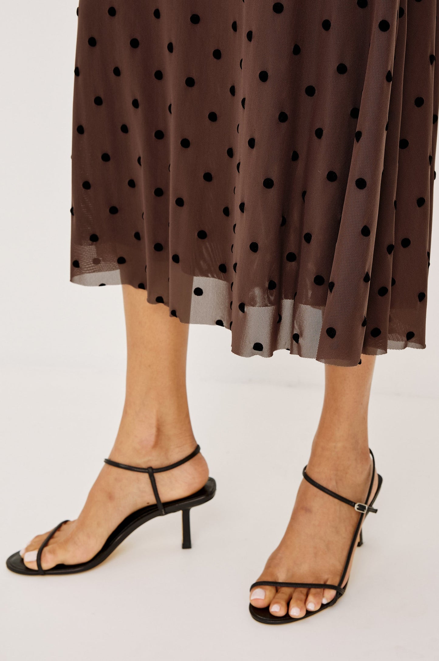 Jordan Skirt | Chocolate Polka Dot