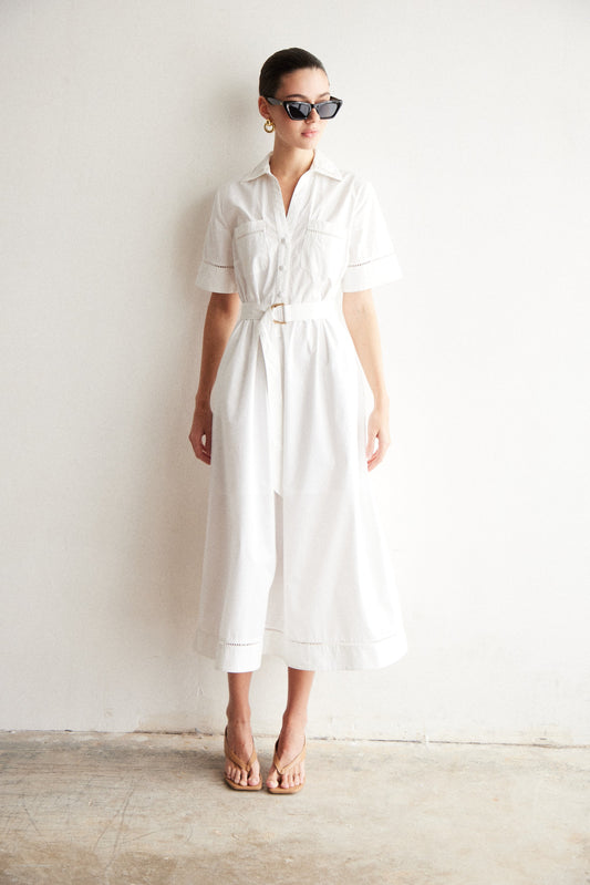 COLTON DRESS | White