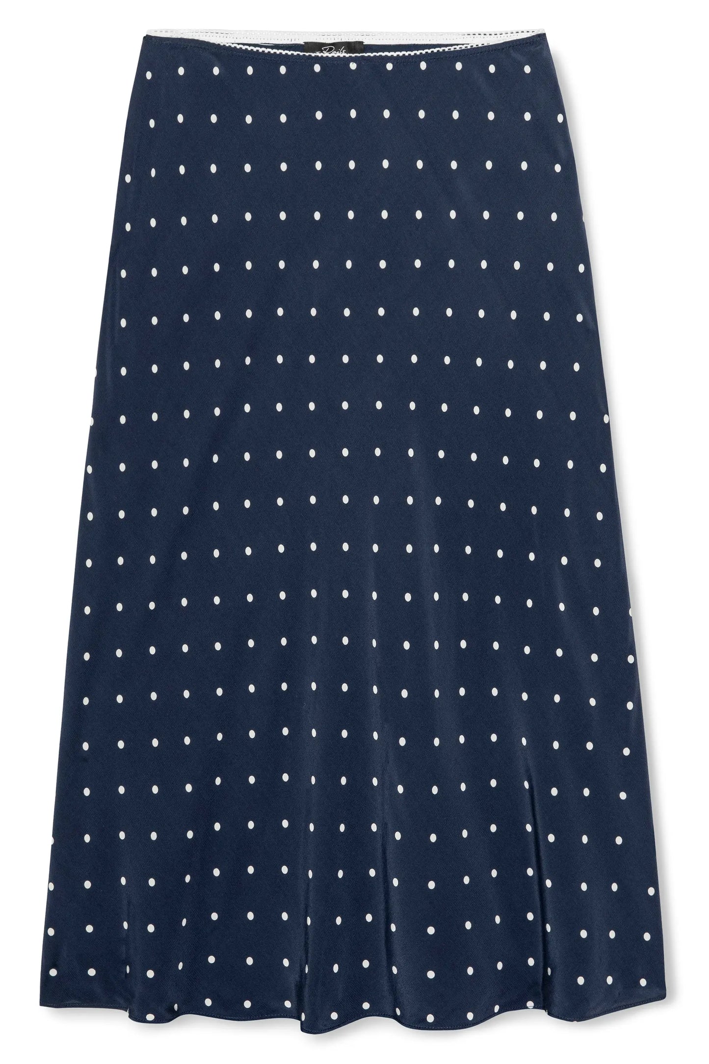 Jolene Skirt | Navy Polka Dots