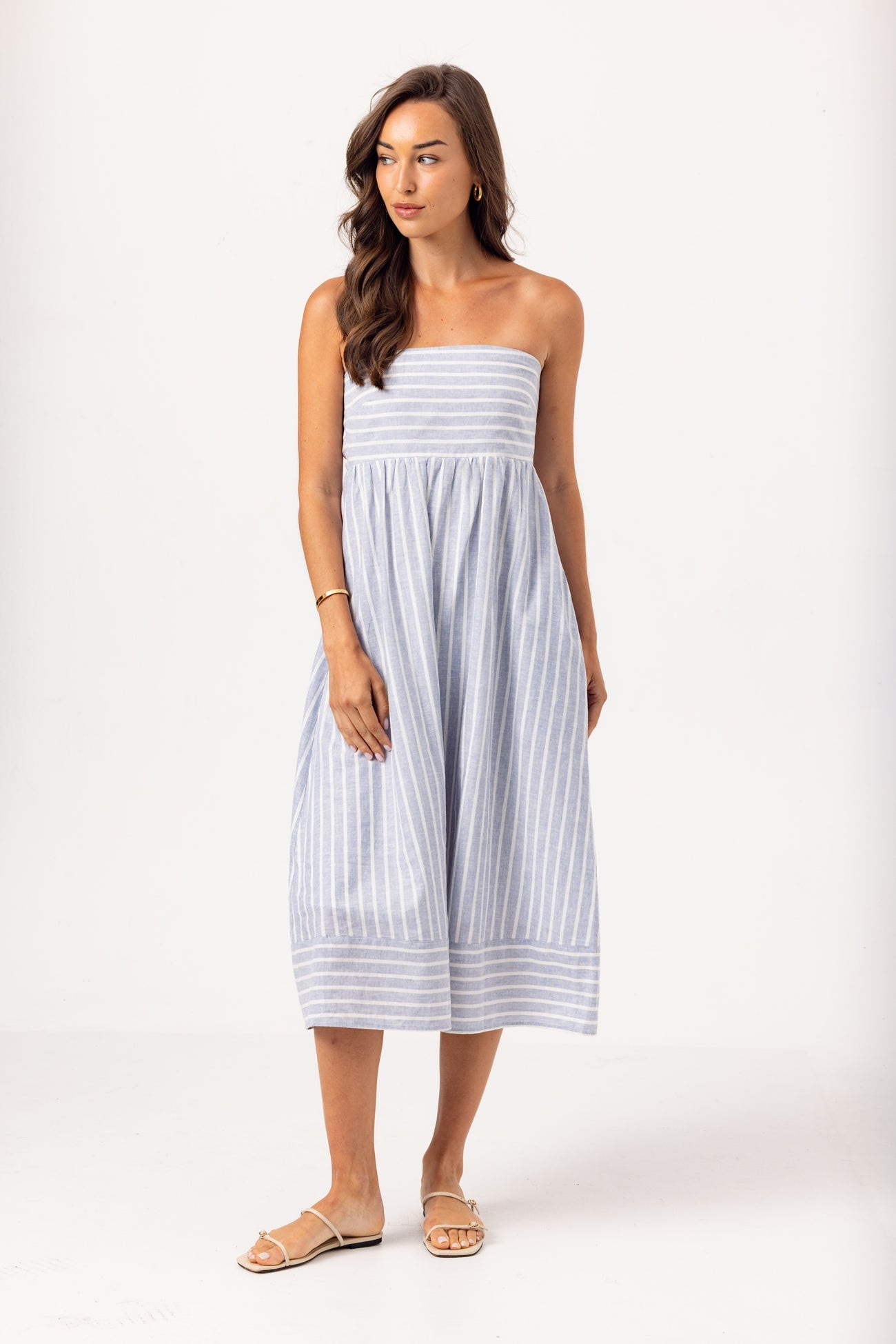 Slate Stripe Kenny Dress