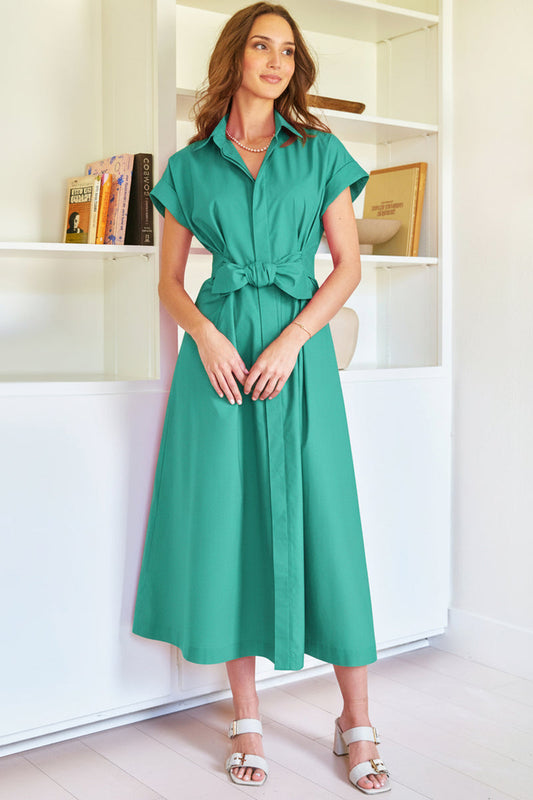 LONG ROCKY DRESS TYPEWRITER CLOTH