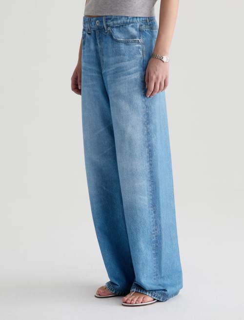 Adria Off-Duty Denim Sweatpant