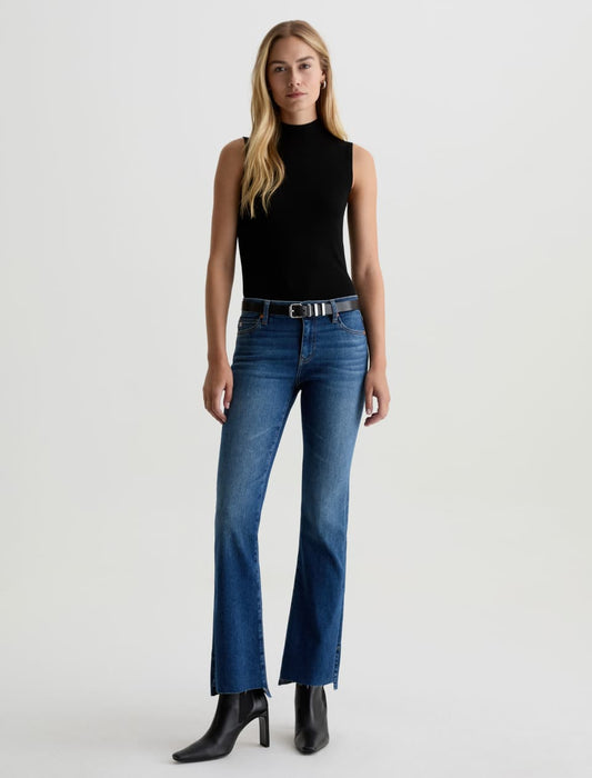 Angel With Split Hem - Low-Rise Boot Cut Denim