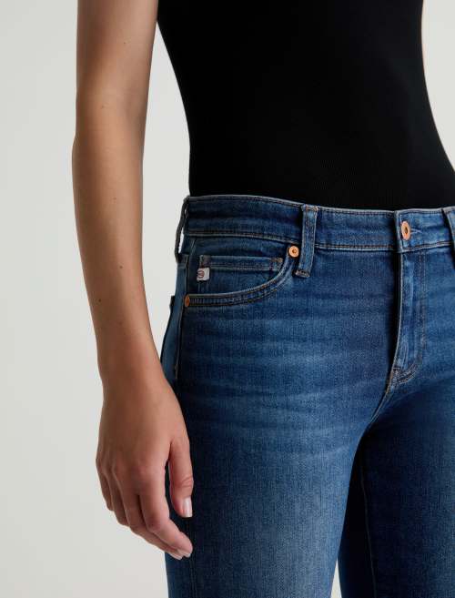 Angel With Split Hem - Low-Rise Boot Cut Denim