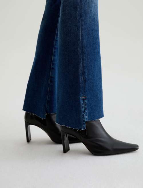 Angel With Split Hem - Low-Rise Boot Cut Denim