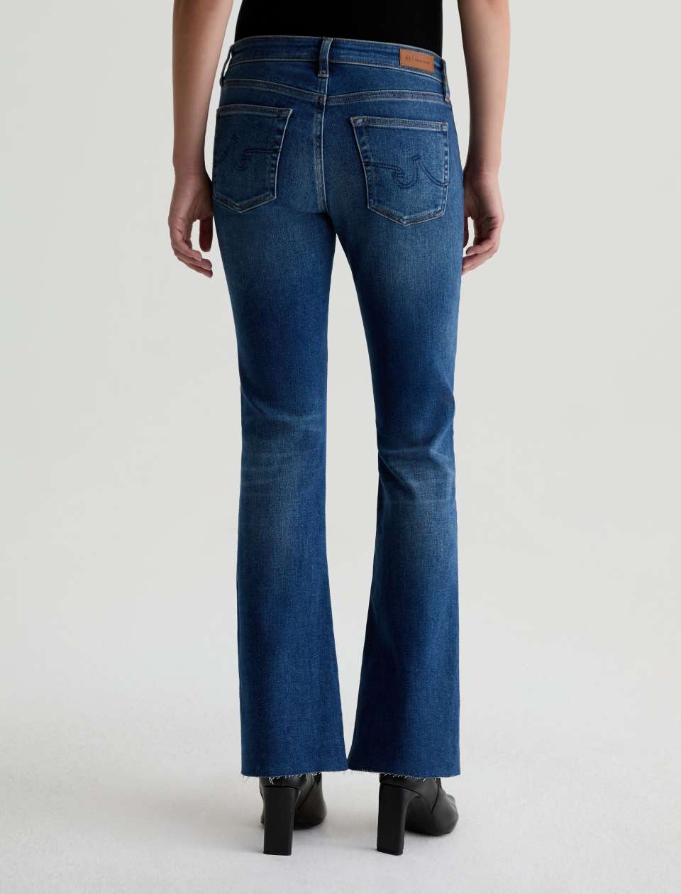 Angel With Split Hem - Low-Rise Boot Cut Denim
