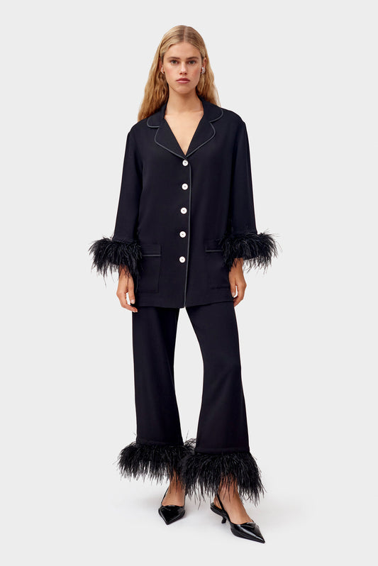 Party Pajamas Set with Detachable Feathers