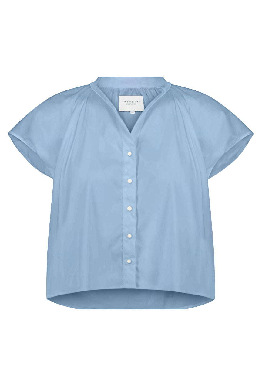 Flutter Shoulder Shirt | Blue Dawn