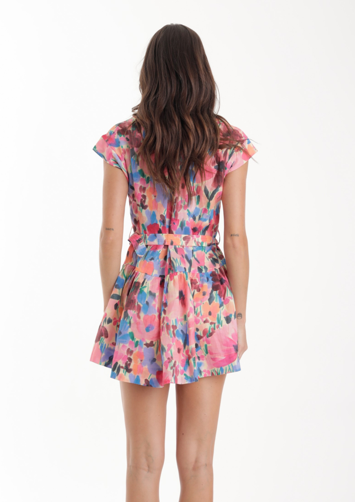 Zelle Print Mini Dress