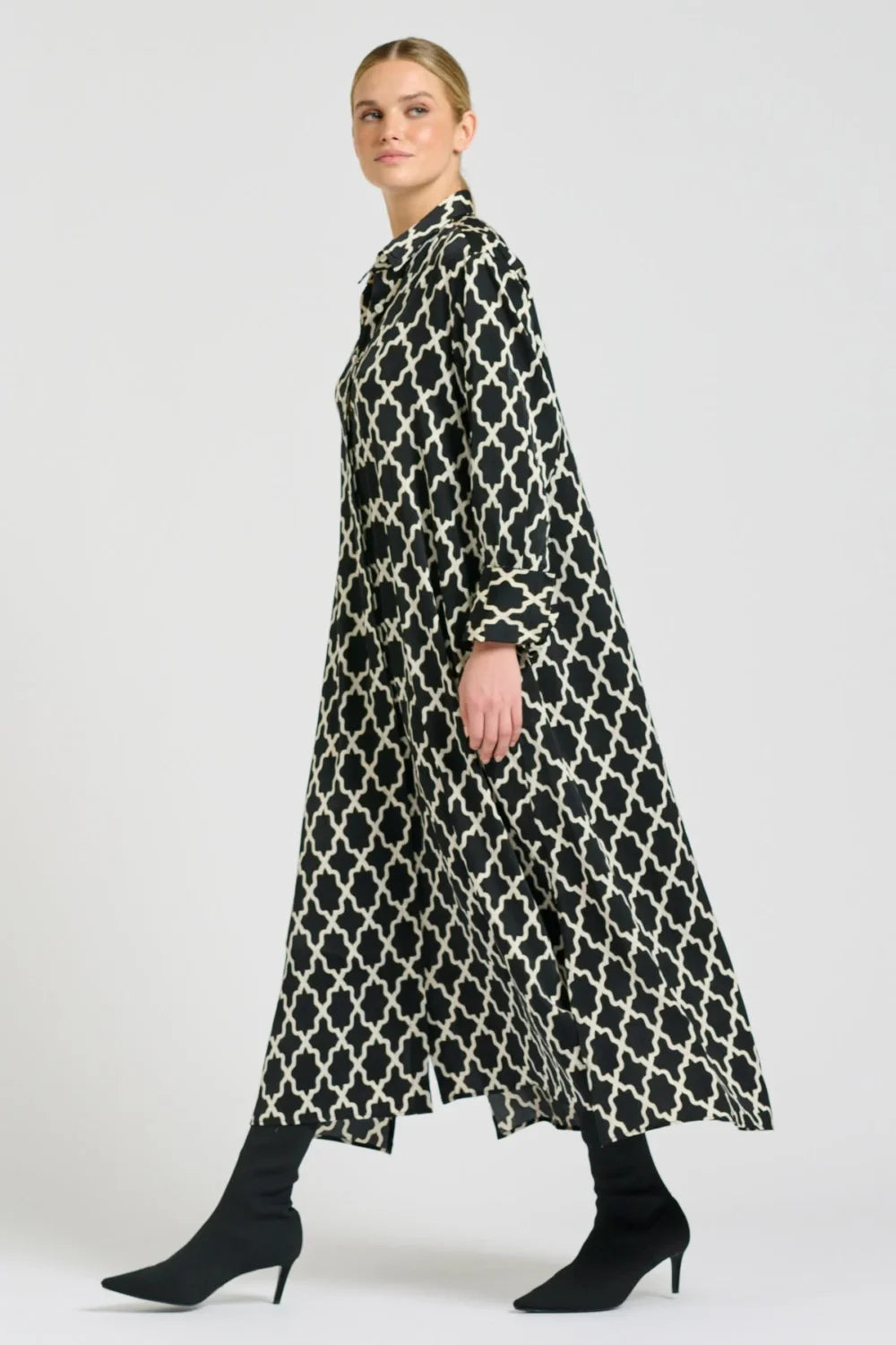 Amelie Longline Shirt Dress | Moroccan Print