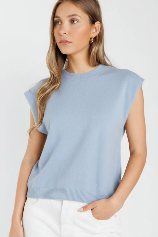 LUCCA CREW NECK TANK | Shimmer
