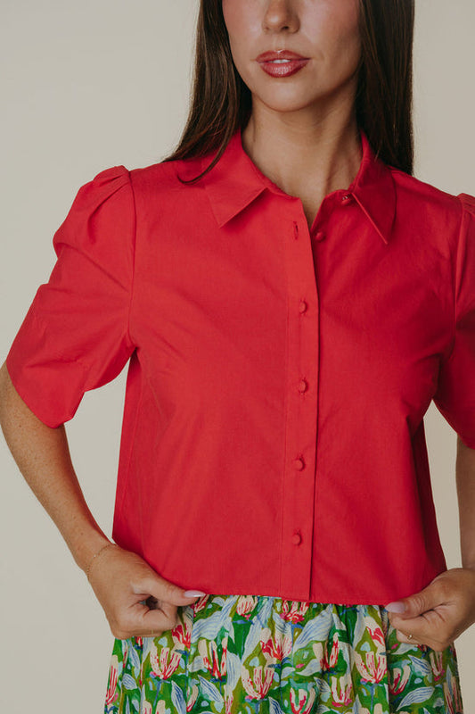 Fallon Top | Red