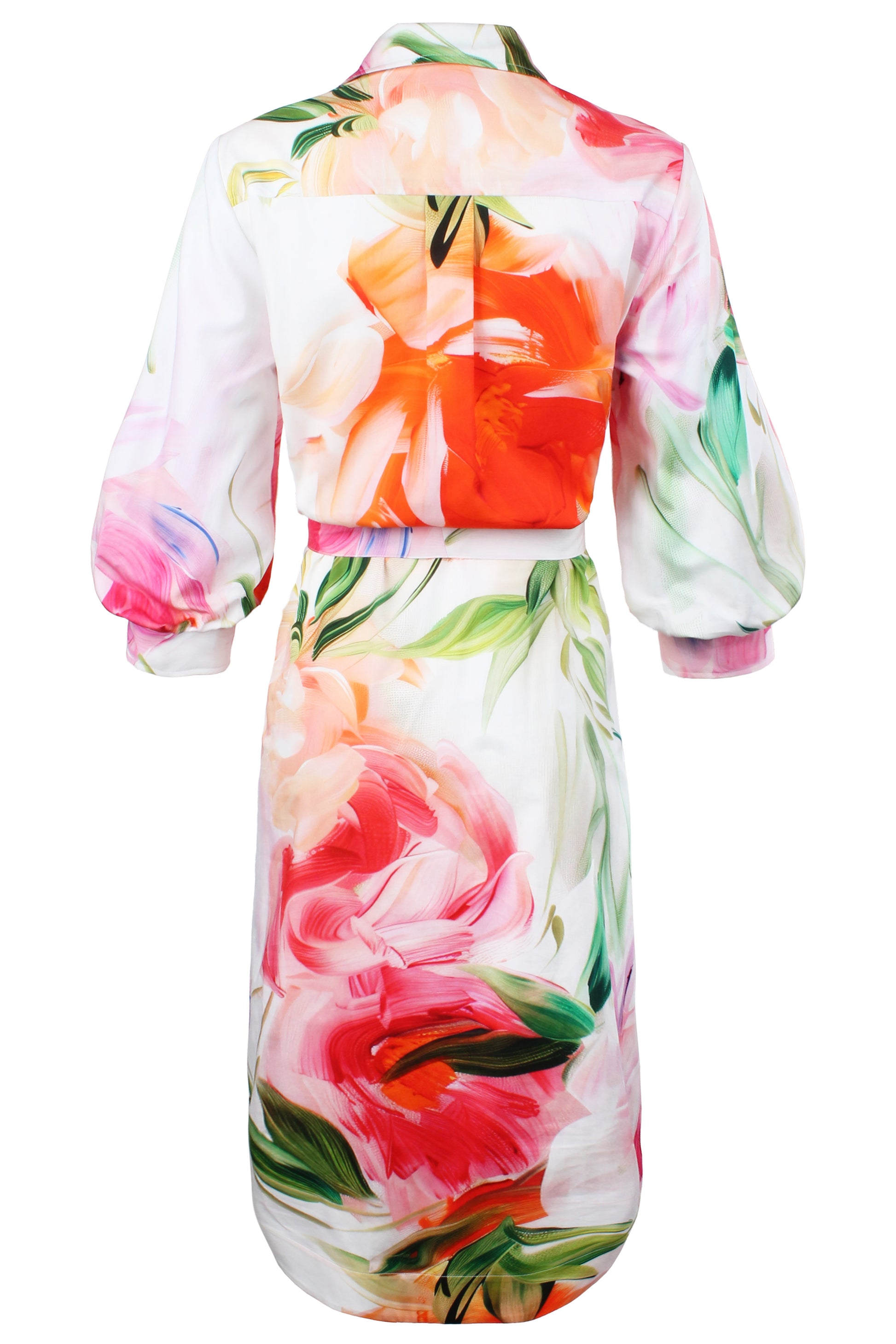 CLEMENTINE MIDI DRESS PEONY FLORAL