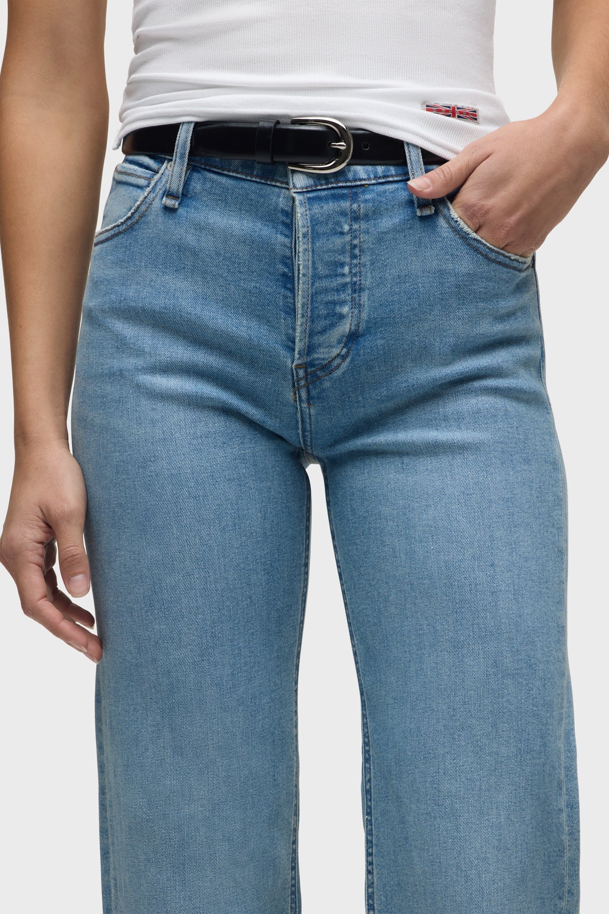 Rosie High Rise Wide Leg Ankle Cuff